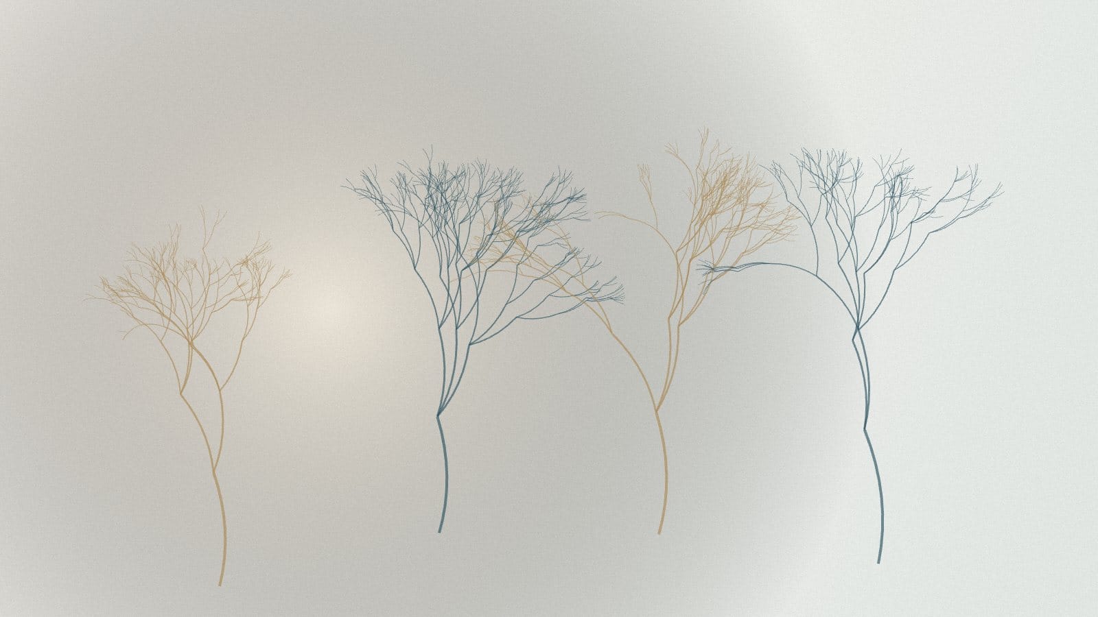 Abstract artwork in the London Child Neurology colours (sample image)